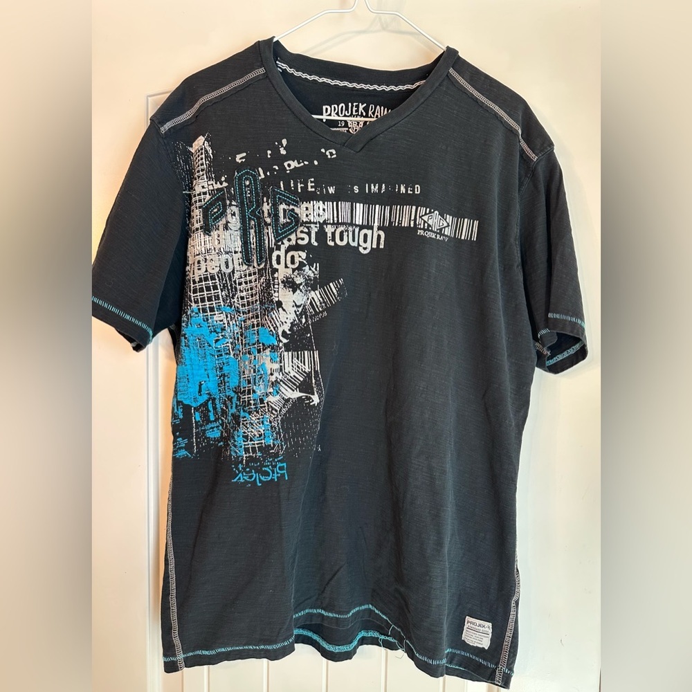 Men's Black Projek Raw Graphic Tee